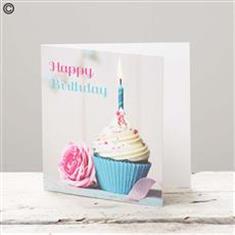 Happy Birthday Cupcake Card